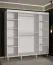 Stylischer Kleiderschrank mit 10 Fächern Jotunheimen 273, Farbe: Weiß - Abmessungen: 208 x 200,5 x 62 cm (H x B x T)