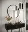 Großer Spiegel im eleganten Design Bernina 05, Farbe: Schwarz matt - Abmessungen: 90 x 90 cm (H x B)