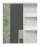 Spiegel mit Ablage Garim 52, Farbe: Weiß Hochglanz - Abmessungen: 89 x 76 x 17 cm (H x B x T)