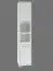 Hochschrank Cerri 01, Farbe: Weiß - 170 x 30 x 30 cm (H x B x T)