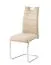Einfacher Schwingstuhl Kigora 01, Farbe: Beige, aus hochwertigem Mikrofaserstoff gepolstert, Sitzfläche und Rückenlehne: Zierstichen, Untergestell: Metall
