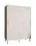 Schiebetürenschrank im stylischen Design Jotunheimen 125, Farbe: Weiß - Abmessungen: 208 x 150,5 x 62 cm (H x B x T)