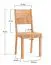 Stuhl aus natürlichen Eichenholz Nievre 01, minimalistisch, Massivholz Eiche, geölt, Maße: 90 x 41 x 41 cm, schlichtes und modernes Design