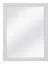 Spiegel Bibaor 11, Farbe: Eiche Weiß - 98 x 75 x 2 cm (H x B x T)