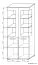 Vitrine Kikori 19, Farbe: Sonoma Eiche - Abmessungen: 190 x 80 x 40 cm (H x B x T)