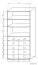 Vitrine Rabaul 26, Farbe: Sonoma Eiche - Abmessungen: 200 x 94 x 40 cm (H x B x T)