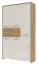 Garderoben Komplett - Set I Gataivai, 5-teilig, Farbe: Beige Hochglanz / Walnuss