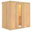 Sauna Giulia 01, 68 mm Wandstärke - 196 x 118 x 198 cm (B x T x H)