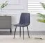 Stuhl Maridi 280, Farbe: Dunkelgrau - Abmessungen: 88 x 44 x 46 cm (H x B x T)