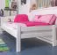 Kinderbett 90 x 200 cm | Massivholz: Buche | Weiß Lackiert Abbildung