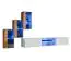 Außergewöhnliche Wohnwand mit fünf Türen Volleberg 27, Farbe: Eiche Wotan / Weiß - Abmessungen: 120 x 210 x 40 cm (H x B x T), mit blauer LED-Beleuchtung