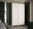Schiebetürenschrank mit zwei Kleiderstangen Jotunheimen 03, Farbe: Weiß - Abmessungen: 208 x 120,5 x 62 cm (H x B x T), mit fünf Fächern