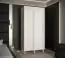 Klassischer Kleiderschrank mit fünf Fächern Jotunheimen 61, Farbe: Weiß - Abmessungen: 208 x 100,5 x 62 cm (H x B x T)