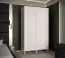 Neutraler Kleiderschrank mit fünf Fächer Jotunheimen 99, Farbe: Weiß - Abmessungen: 208 x 120,5 x 62 cm (H x B x T)