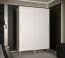 Moderner Schiebetürenschrank mit fünf Fächern Jotunheimen 233, Farbe: Weiß - Abmessungen: 208 x 150,5 x 62 cm (H x B x T)