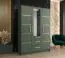 Kleiderschrank mit modernen Design und genügend Stauraum Similaun 24, Farbe: Grün - Abmessungen: 202 x 153 x 40 cm (H x B x T), mit 10 Fächern und zwei Schubladen