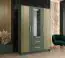 Kleiderschrank mit modernen Design und genügend Stauraum Similaun 60, Farbe: Grün - Abmessungen: 202 x 153 x 40 cm (H x B x T), mit 10 Fächern und zwei Schubladen