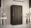 Kleiderschrank mit stylischen Design Balmenhorn 52, Farbe: Schwarz matt - Abmessungen: 200 x 100 x 62 cm (H x B x T), mit fünf Fächern