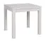 Heller quadratischer Esstisch Varbas 01, Weiß, 80 x 80 cm, schlichtes Design, gut kombinierbar, rasche und einfache Montage, robust und langlebig
