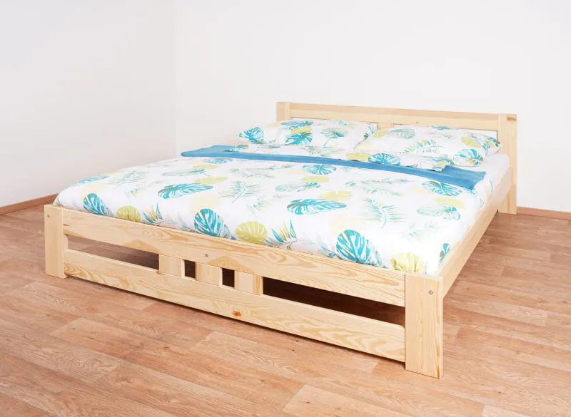 Jugendbett Milo 39 inkl. Lattenrost, Farbe: Natur, massiv - 180 x 200 cm (B x L)