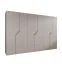 Drehtürenschrank | Farbe: Kaschmir | 6 Türen | 3 Kleiderstangen | ABS-Kanten | Griffe: Gold | Maße: 300 x 52 x 202 cm | Soft-Close-Funktion | 3 Fächer