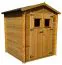 Gerätehaus, Gartenschuppen, Gartenhaus - 1,8 x 1,3 Meter - aus Holz / Blockbohlen - inkl. Dachpappe Abbildung