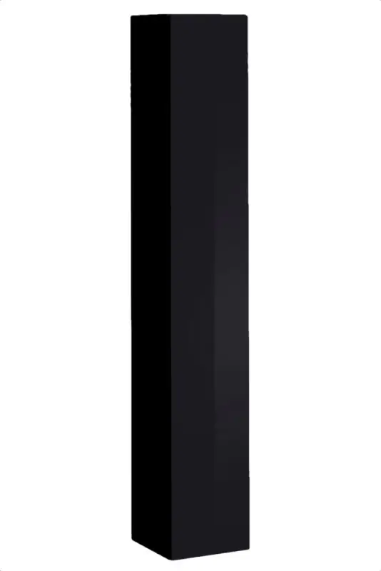 Moderner Hängeschrank Fardalen 02, Farbe: Schwarz - Abmessungen: 180 x 30 x 30 cm (H x B x T), mit Push-to-open Funktion