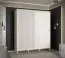 Kleiderschrank mit 10 Fächer Jotunheimen 163, Farbe: Weiß - Abmessungen: 208 x 180,5 x 62 cm (H x B x T)