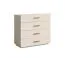 Kommode mit vier Schubladen Ioannina 03, Farbe: Beige, aus hochwertigen Materialien, Maße: 92,5 x 99,5 x 44 cm, ABS-Kantenschutz