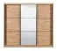 Dreitüriger Schiebetürenschrank Panevo 06, eine Spiegeltür, Farbe: Eiche Artisan, modernes Design, ABS-Kanten, Maße: 215,5 x 242 x 60 cm, 11 Fächer