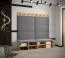 Wandpaneel mit eleganten Design Farbe: Grau - Abmessungen: 42 x 84 x 4 cm (H x B x T)