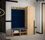 Außergewöhnliches Wandpaneel Farbe: Blau - Abmessungen: 42 x 84 x 4 cm (H x B x T)