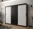 Kleiderschrank mit modernen Design Mulhacen 36, Farben: Schwarz matt / Weiß matt - Abmessungen: 200 x 250 x 62 cm (H x B x T), mit 10 Fächern