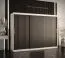 Großer Kleiderschrank mit genügend Stauraum Balmenhorn 70, Farbe: Weiß matt / Schwarz matt - Abmessungen: 200 x 250 x 62 cm (H x B x T), mit drei Türen
