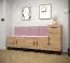 Elegantes Wandpaneel Farbe: Rosa - Abmessungen: 42 x 42 x 4 cm (H x B x T)