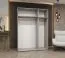 Drehtürenschrank mit drei Türen Korab 12, Farbe: Eiche Artisan, zwei Kleiderstangen, 1,5 Meter breit, Griffe: Schwarz, Soft-Close-Funktion, zwei Fächer