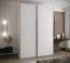 Kleiderschrank / Schiebetürenschrank | 11 Fächer | 10 Einlegeböden | 245,5 x 170 x 64 cm | 2 Kleiderstangen | 2 Schiebetüren | Farbe: Weiß | Soft-Close
