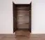 Kleiderschrank mit einer Schublade Engordany 05 | Buche Vollholz massiv | lackiert | Drehtürenschrank | eine Kleiderstange | Farbe: Walnuss | Maße: 200 x 90 x 58,5 cm