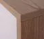 Kinderzimmer - Schrank Fabian 05, Farbe: Eiche Hellbraun / Weiß / Grau - 190 x 40 x 40 cm (H x B x T)