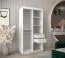 100 cm breiter Kleiderschrank mit 5 Fächern und 2 Türen | Farbe: Sonoma Eiche / Weiß Abbildung