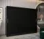 250 cm breiter Kleiderschrank mit 10 Fächern und 3 Türen | Farbe: Schwarz Abbildung