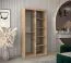 100 cm breiter Kleiderschrank mit 2 Türen | 5 Fächer | Farbe: Weiß Abbildung