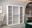 180 cm breiter Kleiderschrank mit 2 Türen | 10 Fächer | Farbe: Sonoma Eiche / Weiß Abbildung
