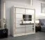 180 cm breiter Kleiderschrank mit 10 Fächern und 2 Türen | Farbe: Sonoma Eiche / Weiß Abbildung