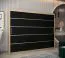 250 cm breiter Schiebetürenschrank mit 3 Türen | 10 Fächer | 2 Kleiderstangen | Farbe: Sonoma Eiche Abbildung