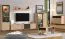 TV-Board / TV-Unterschrank mit genügend Stauraum Zvesdara 02, 2 Meter breit, Farbe: Eiche Artisan / Schwarz, zwei Schubladen, Maße: 54,5 x 208 x 40 cm