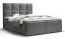 Boxspringbett im modernen Design Pirin 54, Farbe: Grau - Liegefläche: 160 x 200 cm (B x L)
