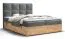 Einzelbett mit eleganten Design Pilio 49, Farbe: Grau / Eiche Golden Craft - Liegefläche: 140 x 200 cm (B x L)