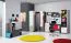 Jugendzimmer Kommode Ohey 07, Farbe: Dunkelgrau / Hellgrau - Abmessungen: 100 x 90 x 40 cm (H x B x T)