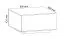 Couchtisch Altels 08, Farbe: Riviera Eiche / Dunkelbraun - 80 x 80 x 43 cm (B x T x H)